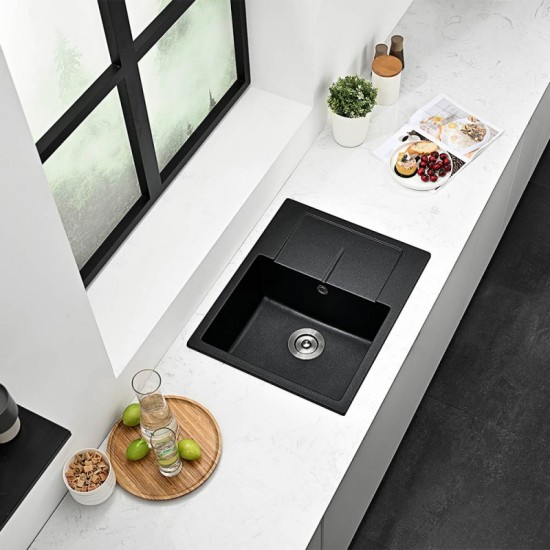Гранитна мивка ICGS 8220 BLACK