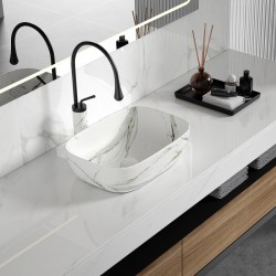 ПОРЦЕЛАНОВ УМИВАЛНИК 887 MARBLE