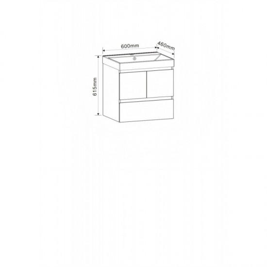 PVC ШКАФ DAVIDE-60 9046-60