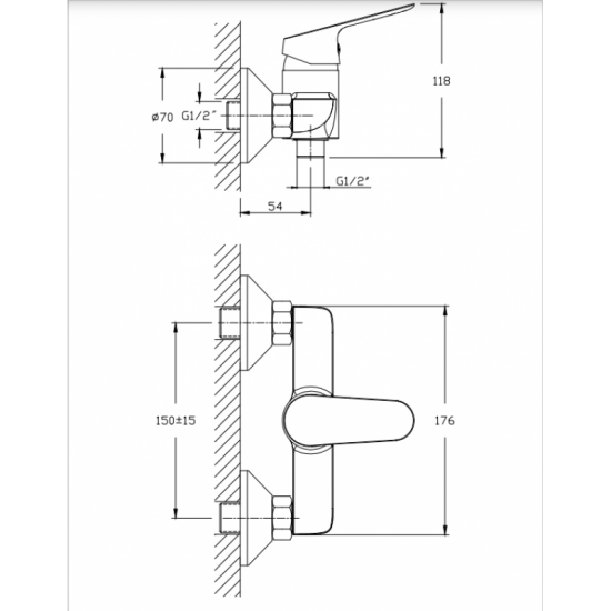 Месингов смесител LINNI ICF 9452152
