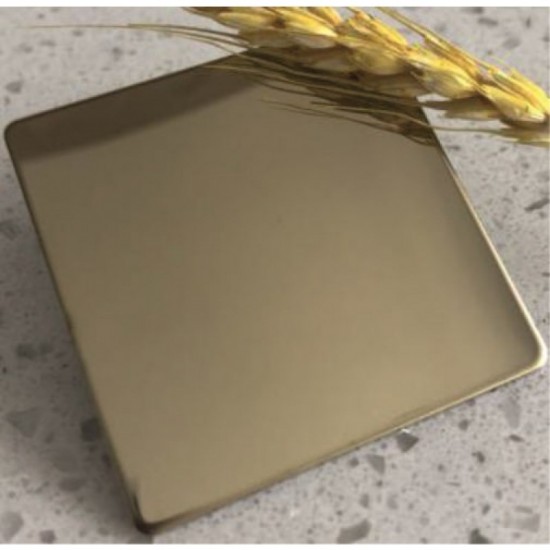ДЕКОРАТИВНИ ПАНЕЛИ ОТ НЕРЪЖДАЕМА СТОМАНА >>  IC 9829 8K MIRROR CHAMPAGNE GOLD