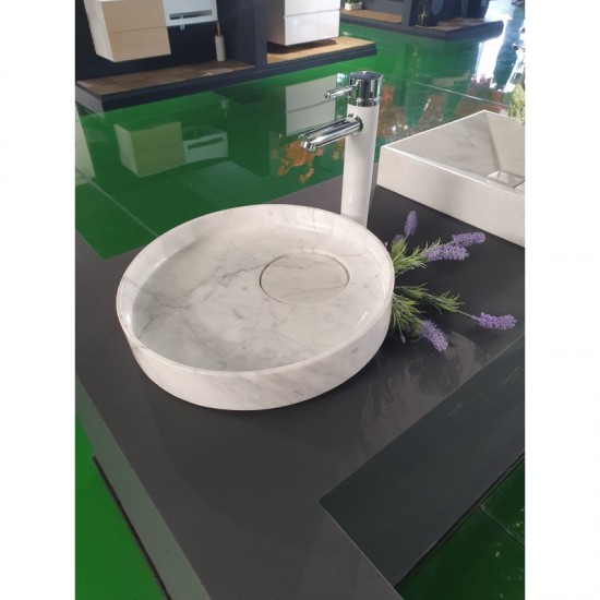 УМИВАЛНИК 43*43*9 CARRARA WHITE BASIN