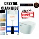 ПАКЕТ СТРУКТУРА ЗА ВГРАЖДАНЕ CHROME CRYSTAL CLEAN BIDET