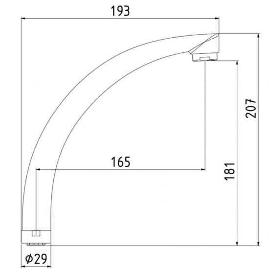 Чучур за смесител ICSP F7315