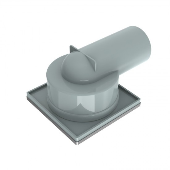 ПОДОВ СИФОН 100*100мм 6414GG GUN GRAY