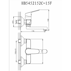 Месингов смесител LINNI ICF 5452152 7215