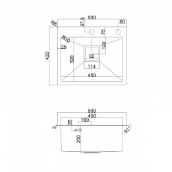 Кухненска мивка алпака ICK 4250H-50