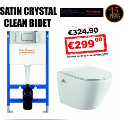 ПАКЕТ СТРУКТУРА ЗА ВГРАЖДАНЕ SATIN CRYSTAL CLEAN BIDET