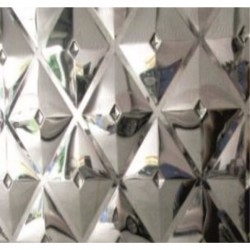 ДЕКОРАТИВНИ ПАНЕЛИ ОТ НЕРЪЖДАЕМА СТОМАНА >>  IC STYLE 011 PUNCHED SILVER