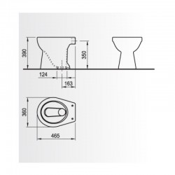 Тоалетна чиния ICC 2571 