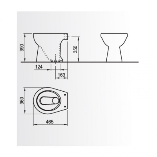 Тоалетна чиния ICC 2571 