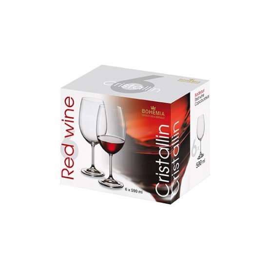 Чаша за вино Bohemia Royal Cristallin 590ml, 6 броя Чаша за вино Bohemia Royal Cristallin 590ml, 6 броя