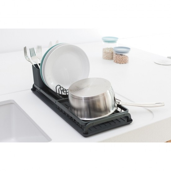 Сушилник за съдове Brabantia SinkSide Dark Grey, компактен