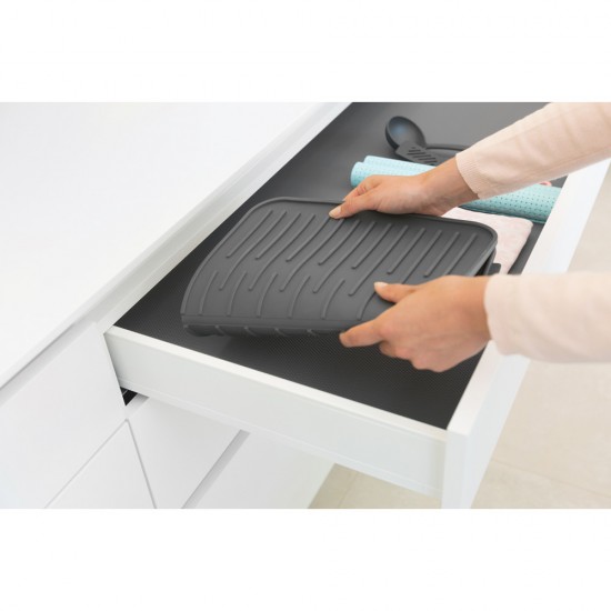 Подложка силиконова за съдове Brabantia SinkSide Dark Grey 33х44cm