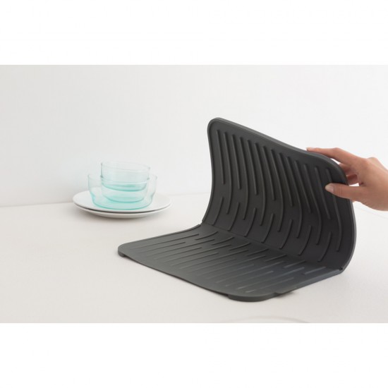 Подложка силиконова за съдове Brabantia SinkSide Dark Grey 33х44cm