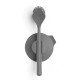Четка за съдове Brabantia SinkSide Dark Grey, вакуумна закачалка Четка за съдове Brabantia SinkSide Dark Grey, вакуумна закачалка