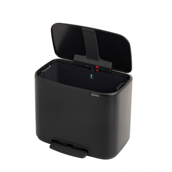 Кош за смет Brabantia Bo Pedal 36L, Matt Black