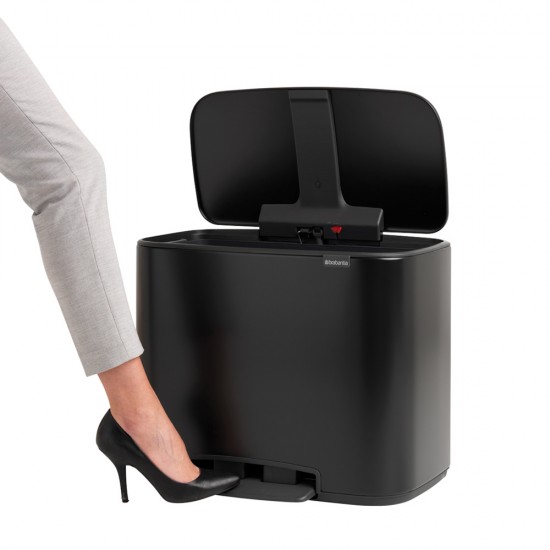 Кош за смет Brabantia Bo Pedal 36L, Matt Black