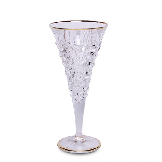 Чаша за вино Bohemia 1845 Glacier Gold 250ml, 6 броя Чаша за вино Bohemia 1845 Glacier Gold 250ml, 6 броя