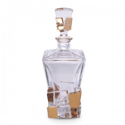 Гарафа Bohemia 1845 Crack Golden Ice 900ml