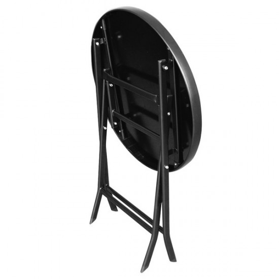 Маса Muhler D60xH74cm, сгъваема, стъклен плот Маса Muhler D60xH74cm, сгъваема, стъклен плот