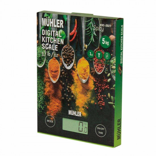 Везна Muhler KSC-2027 ел.кухненска, Spicy, 5kg Везна Muhler KSC-2027 ел.кухненска, Spicy, 5kg