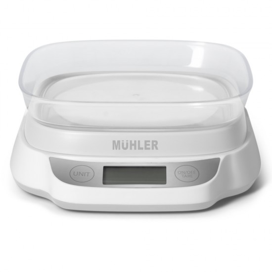Везна Muhler KSC-2088 електронна, кухненска, купа, 5kg