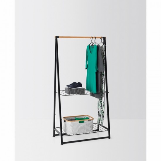 Комплект закачалки за дрехи Brabantia Black 4 броя, алуминий