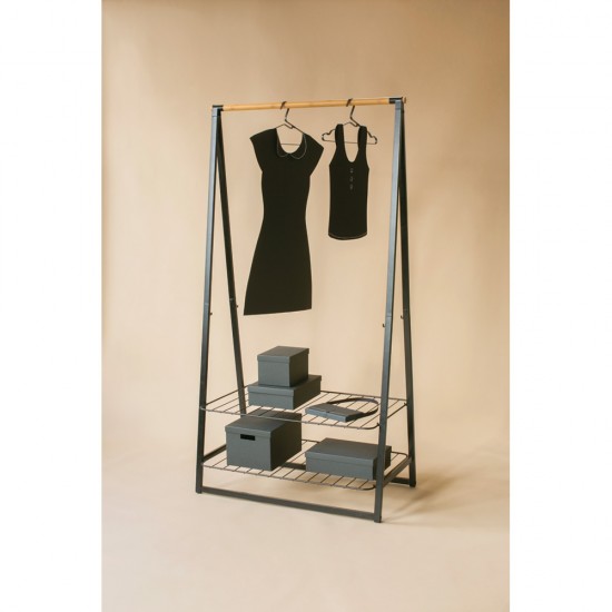 Комплект закачалки за дрехи Brabantia Black 4 броя, алуминий