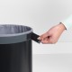 Кош за пране Brabantia 35L, Matt Black, корков капак