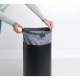 Кош за пране Brabantia 35L, Matt Black, корков капак