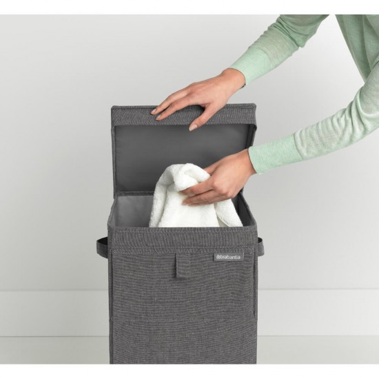 Кутия за пране Brabantia Stackable 35L, Pepper Black