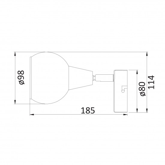Спот 1-ца Sion Smoke, E 14 , 1 max 40W Спот 1-ца Sion Smoke, E 14 , 1 max 40W