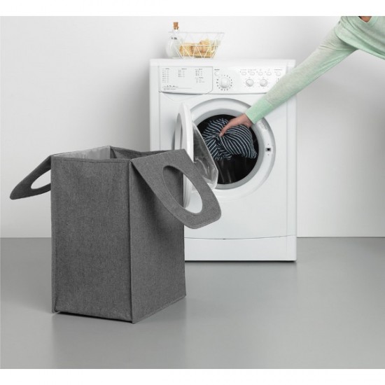 Торба за пране Brabantia 55L, Pepper Black, правоъгълна