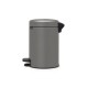 Кош за смет с педал Brabantia NewIcon 3L, Mineral Concrete Grey