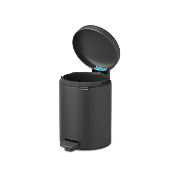 Кош за смет с педал Brabantia NewIcon 5L, Mineral Infinite Grey Кош за смет с педал Brabantia NewIcon 5L, Mineral Infinite Grey
