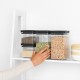 Комплект буркани Brabantia Tasty+ (2х0.7L и 2x1.6L), 4 броя ,Dark Grey Lid