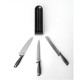 Блок с 3 ножа Brabantia Tasty+ Dark Grey