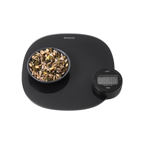 Везна кухненска Brabantia Tasty+ Dark Grey