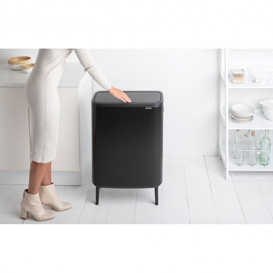Кош за смет Brabantia Bo Touch Hi 60L, Matt Black