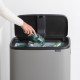 Кош за смет Brabantia Bo Touch Hi 60L, Mineral Concrete Grey