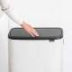 Кош за смет Brabantia Bo Touch Hi 2x30L, White