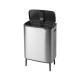 Кош за смет Brabantia Bo Touch Hi 2x30L, Matt Steel Fingerprint Proof