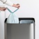 Кош за смет Brabantia Bo Touch Hi 2x30L, Matt Steel Fingerprint Proof