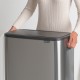 Кош за смет Brabantia Bo Touch 2x30L, Matt Steel Fingerprint Proof