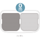 Кош за смет Brabantia Bo Touch 2x30L, Matt Steel Fingerprint Proof