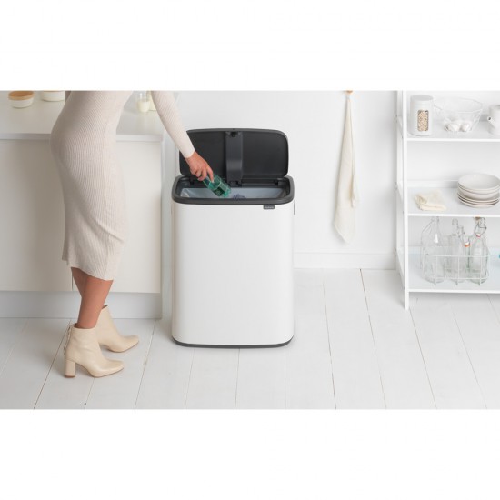 Кош за смет Brabantia Bo Touch 60L, White