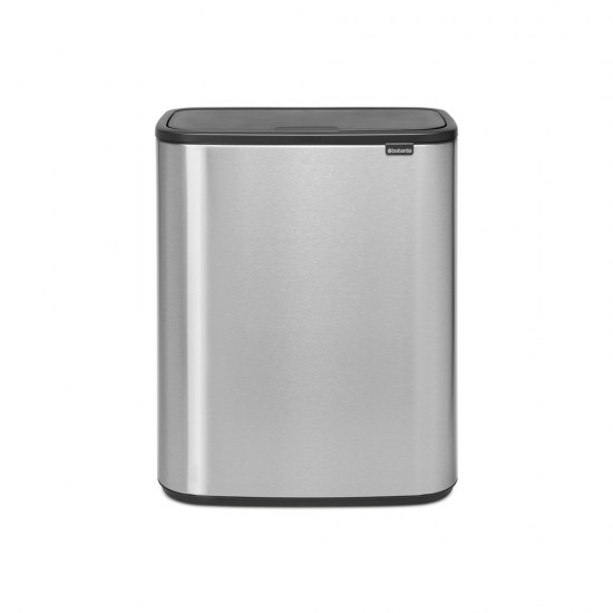 Кош за смет Brabantia Bo Touch 60L, Matt Steel Fingerprint Proof