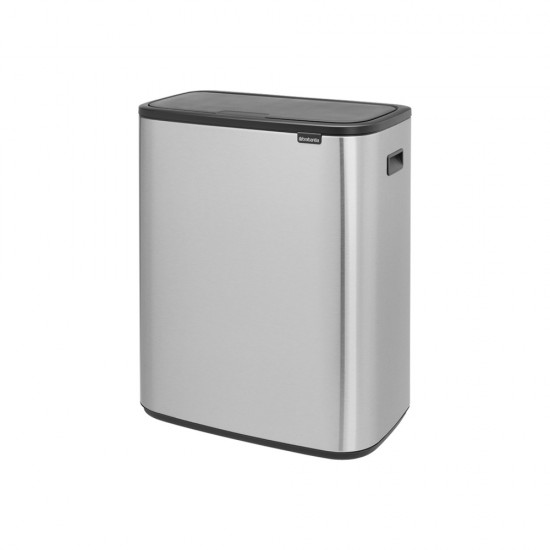 Кош за смет Brabantia Bo Touch 60L, Matt Steel Fingerprint Proof