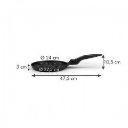 Тиган за яйца Tescoma Smartclick Ø24cm, сваляща се дръжка, с 4 гнезда